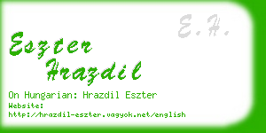 eszter hrazdil business card